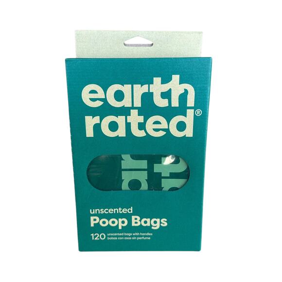 Earth Rated Unscented Easy Tie Dog Poop Bags 120 Pack Recycled Eco‎ Friendly - Picture 1 of 5